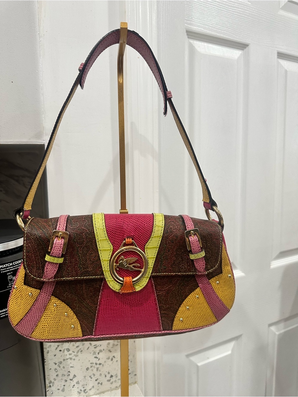 AUTHENTIC Etro RARE snake and crocodile skin